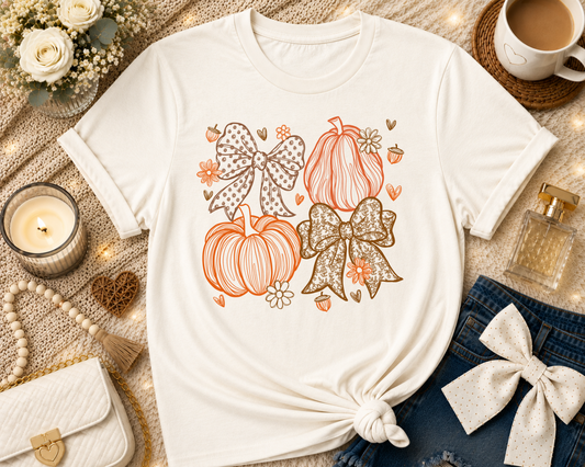 Pumpkins and Bows T-Shirt