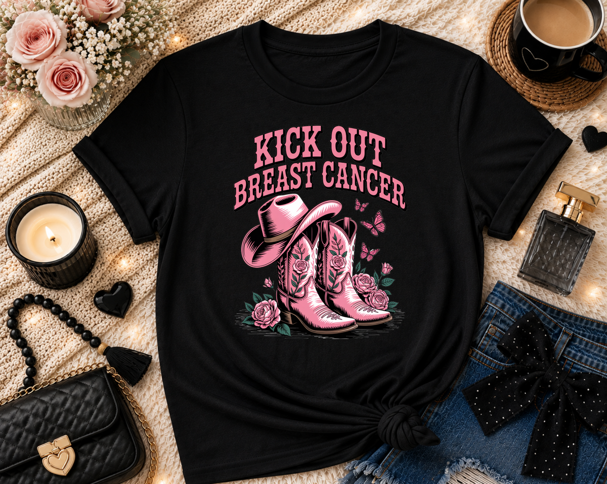 Kick Out Breast Cancer T-Shirt