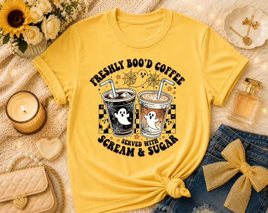 Freshly Boo’d Coffee Halloween T-Shirt