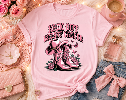 Kick Out Breast Cancer T-Shirt