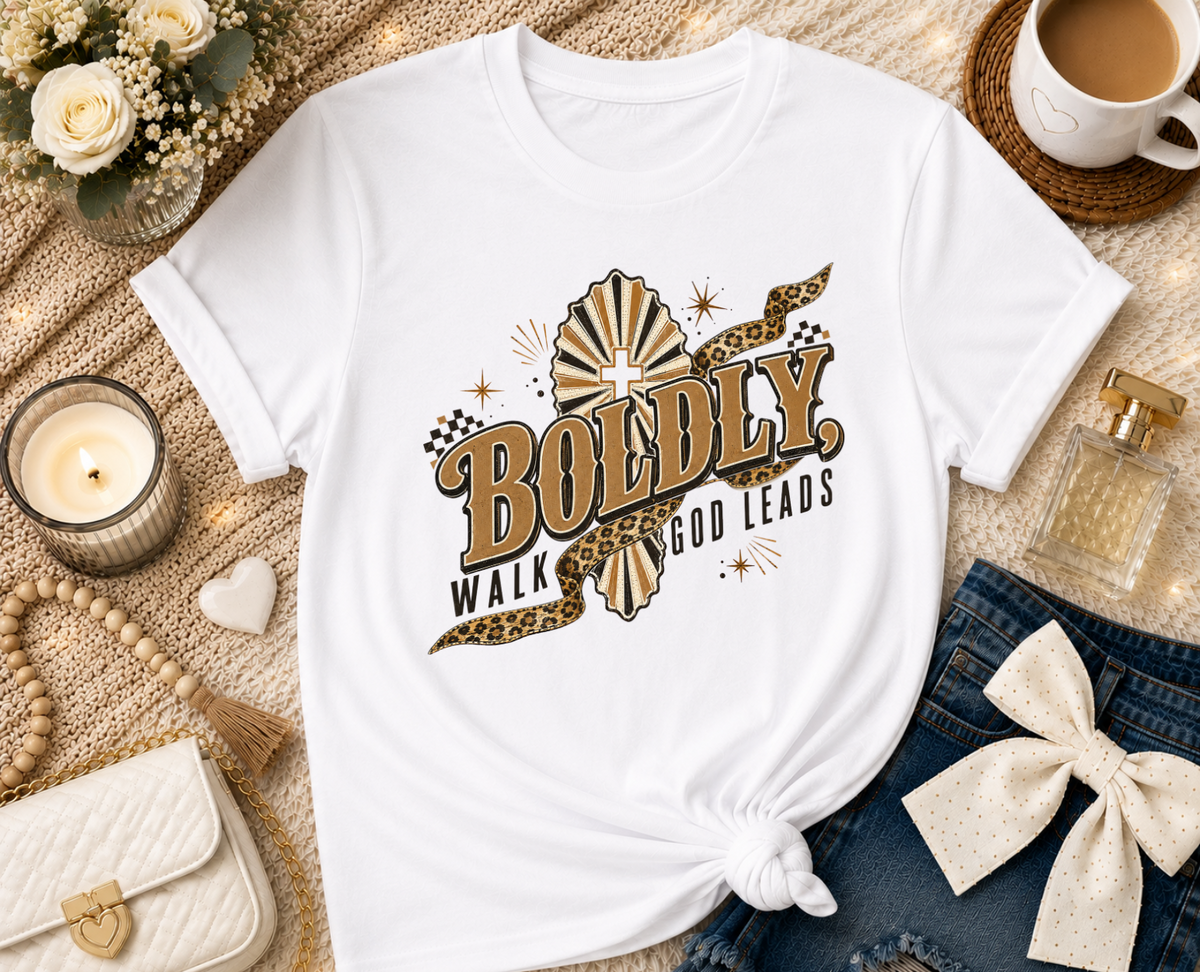 Boldy Walk God Leads T-Shirt