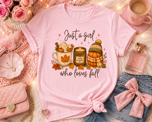 Just a Girl Who Loves Fall T-Shirt