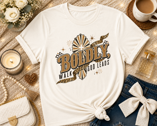 Boldy Walk God Leads T-Shirt
