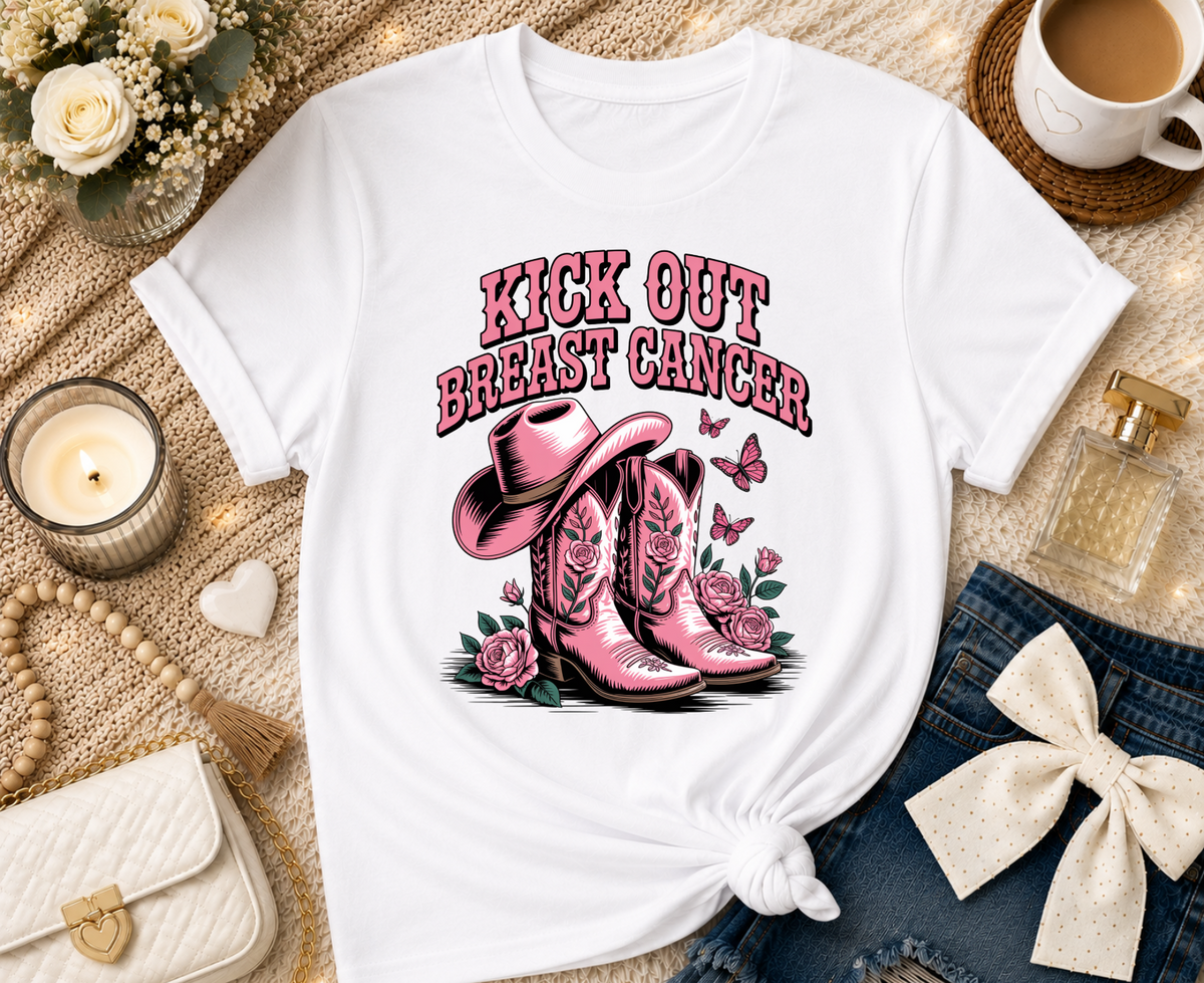 Kick Out Breast Cancer T-Shirt