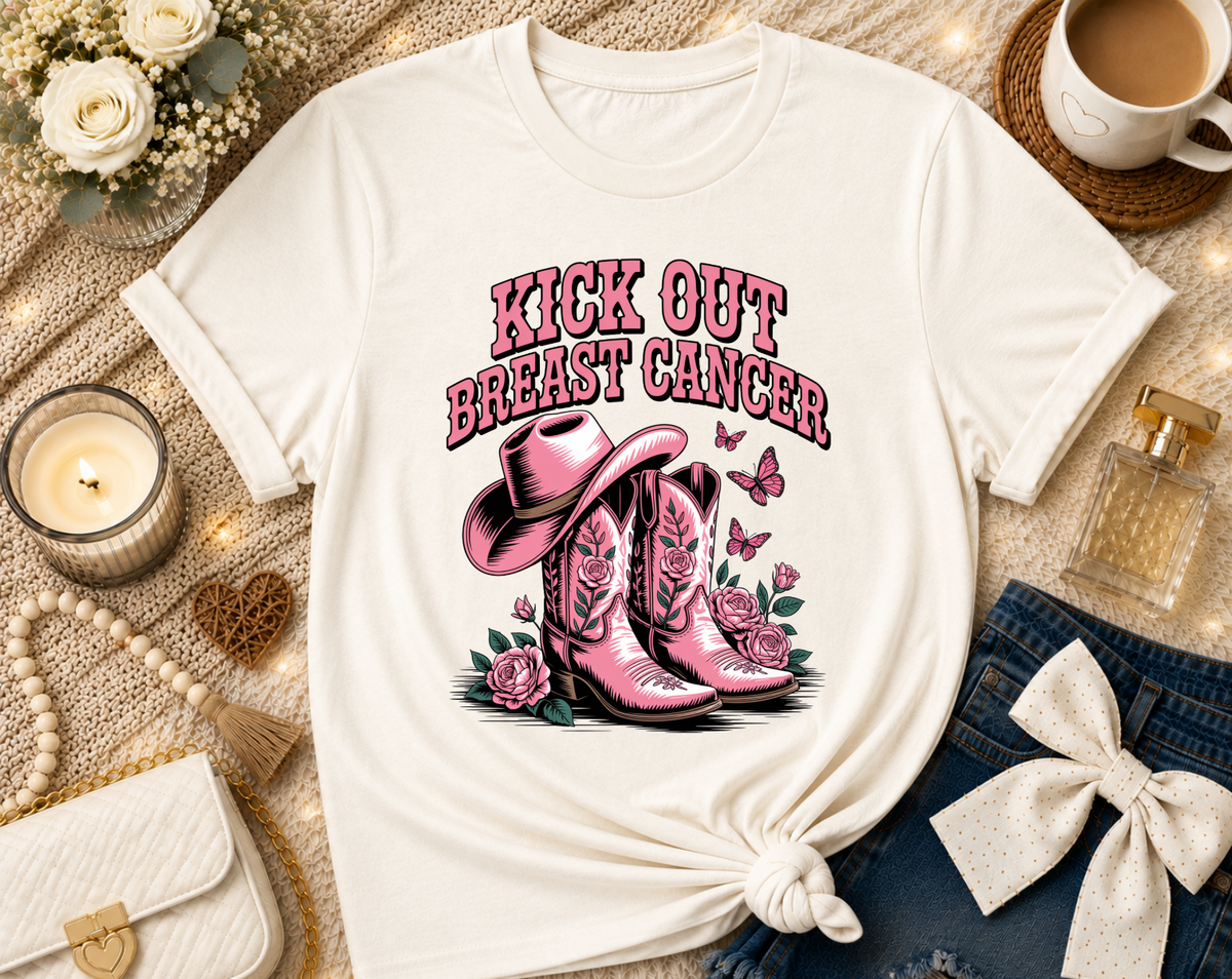 Kick Out Breast Cancer T-Shirt