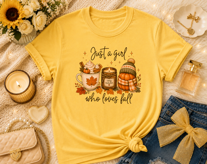 Just a Girl Who Loves Fall T-Shirt