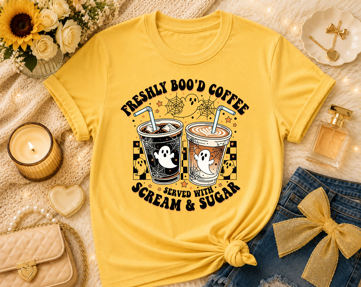 Freshly Boo’d Coffee Halloween T-Shirt