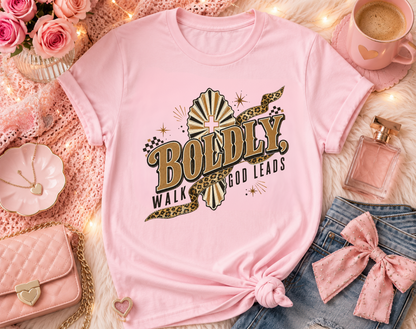 Boldy Walk God Leads T-Shirt