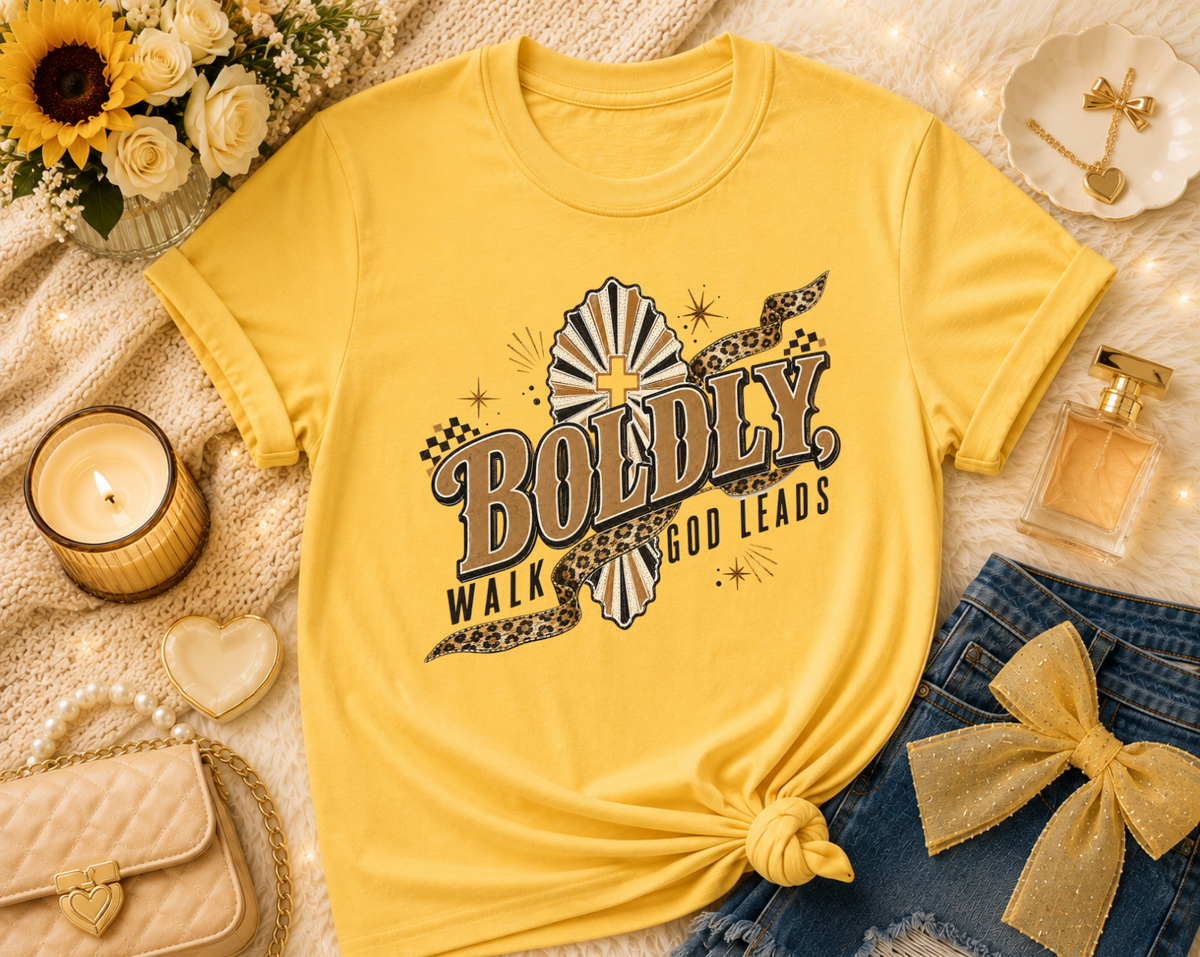 Boldy Walk God Leads T-Shirt