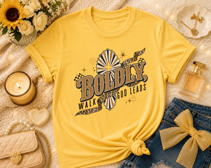 Boldy Walk God Leads T-Shirt