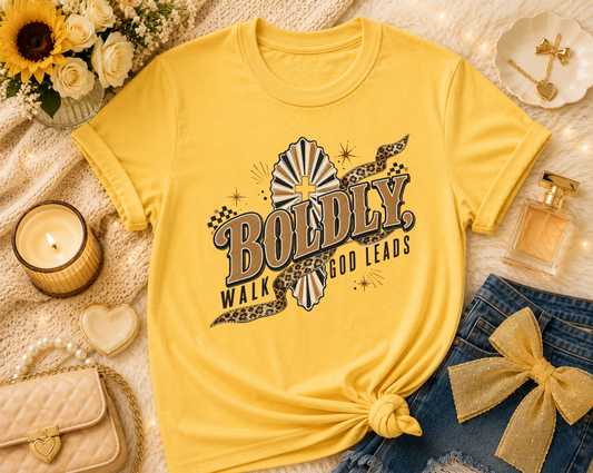 Boldy Walk God Leads T-Shirt