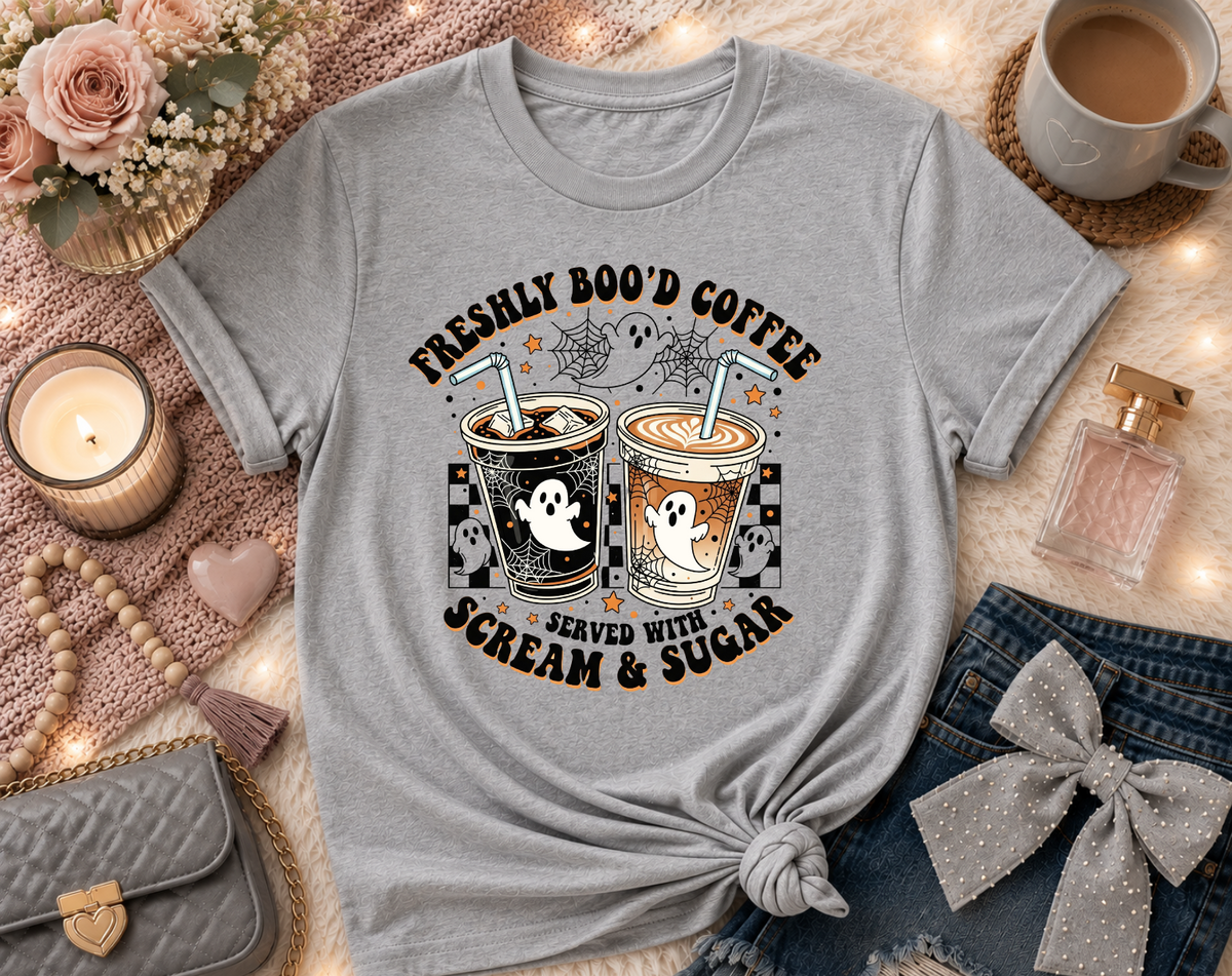 Freshly Boo’d Coffee Halloween T-Shirt