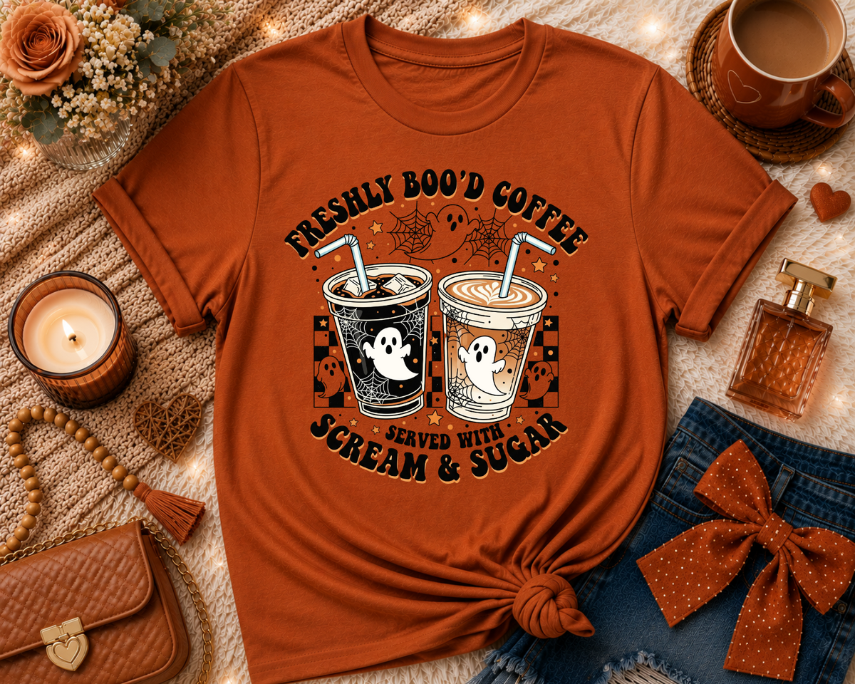 Freshly Boo’d Coffee Halloween T-Shirt