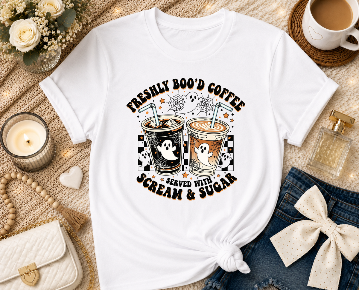 Freshly Boo’d Coffee Halloween T-Shirt