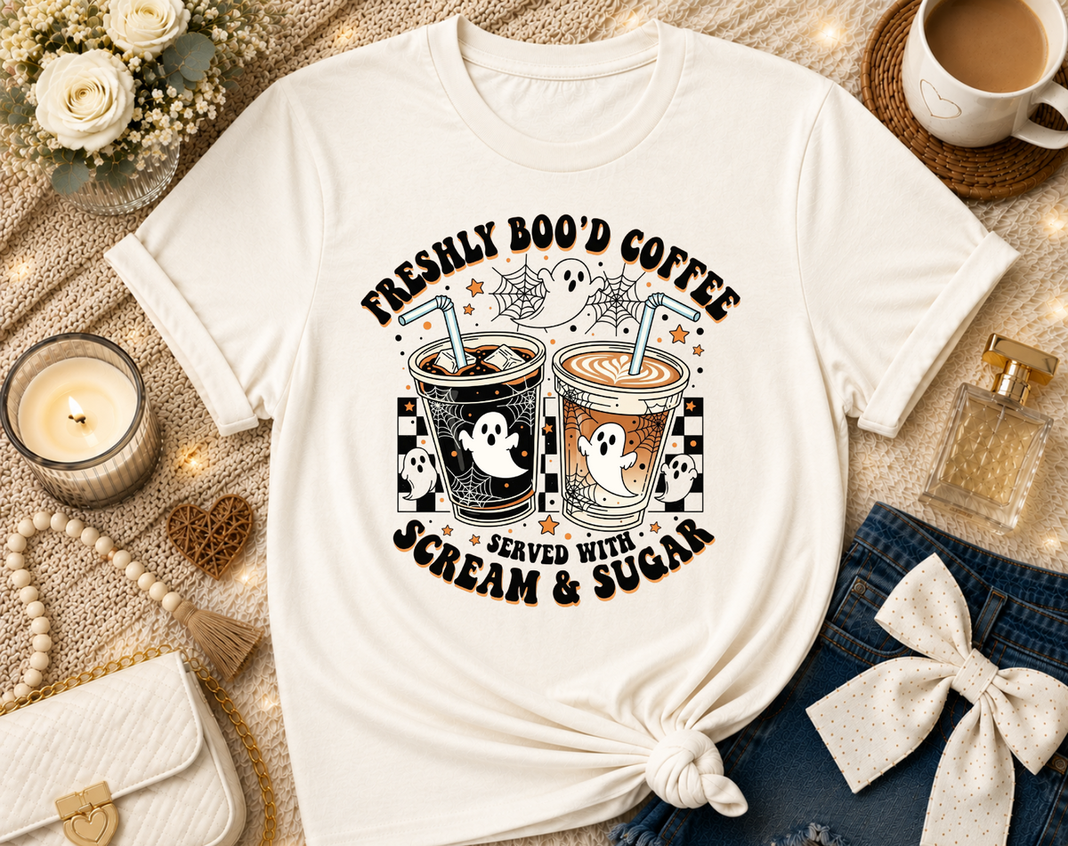 Freshly Boo’d Coffee Halloween T-Shirt