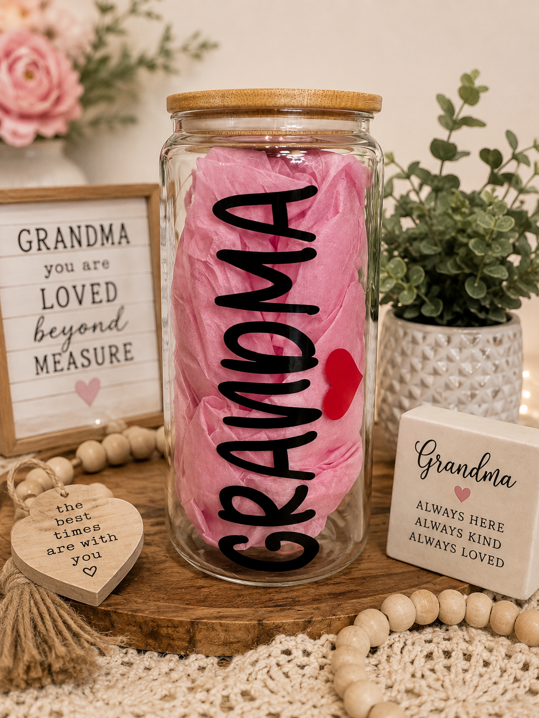 Grandma Glass Tumbler 15oz
