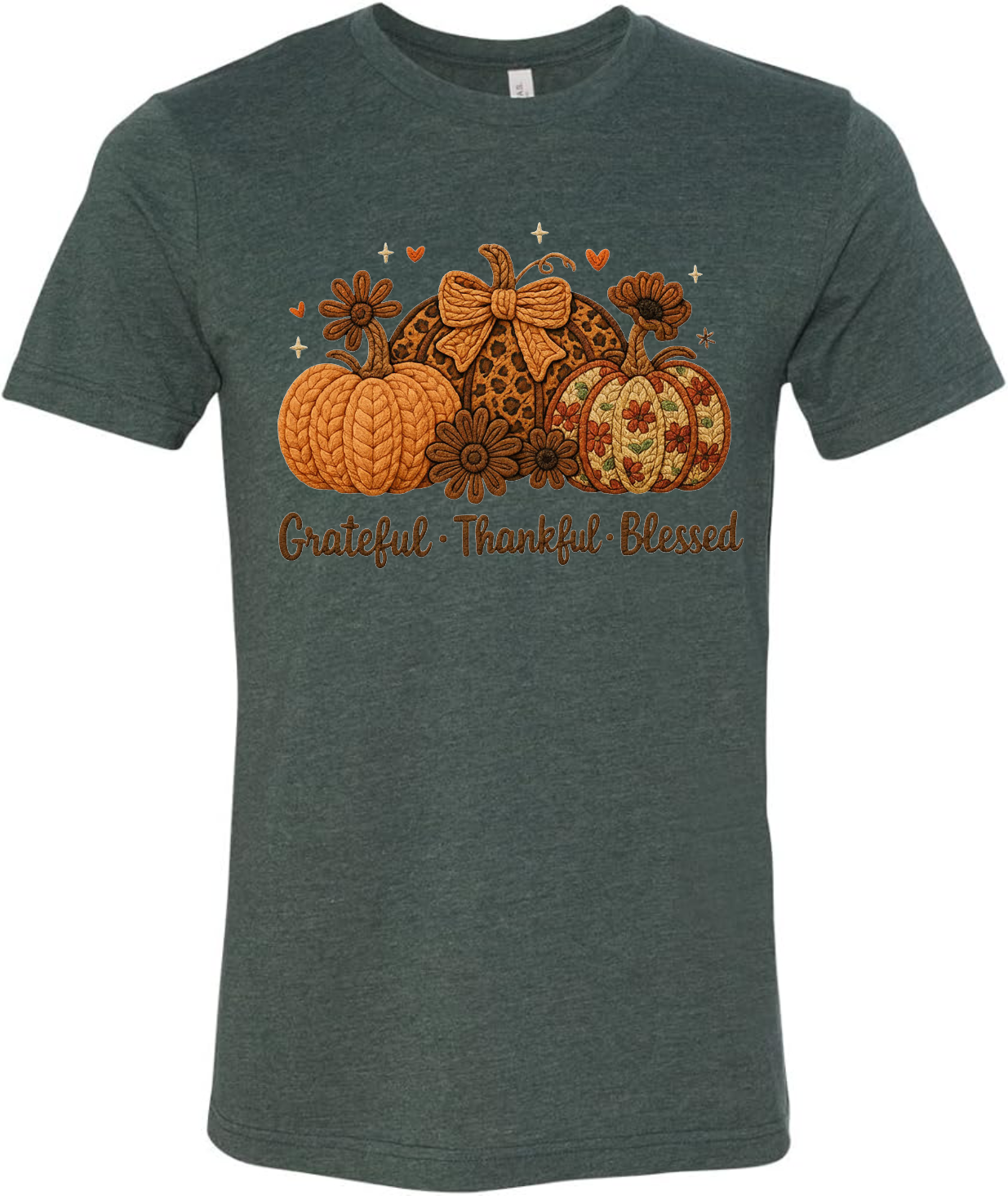 Grateful Pumpkin - Dark Chocolate Text